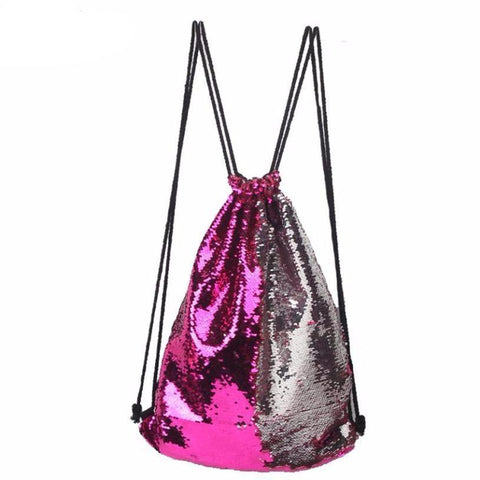 Double Color Sequins Drawstring Bag