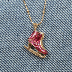 Skate Shoes Pendant Vintage Necklace