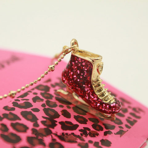 Skate Shoes Pendant Vintage Necklace