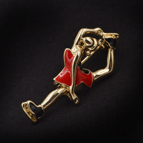 Skating Women Brooches