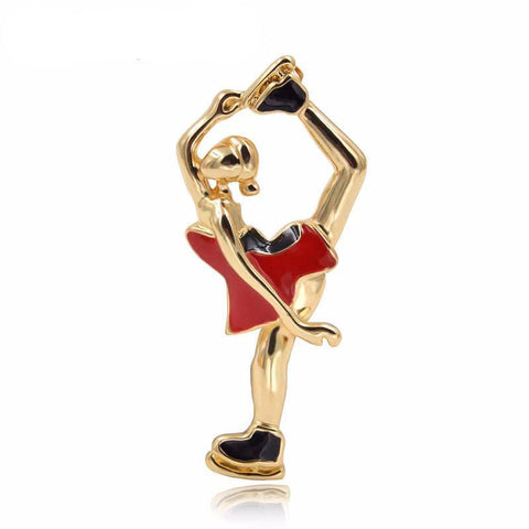 Skating Women Brooches