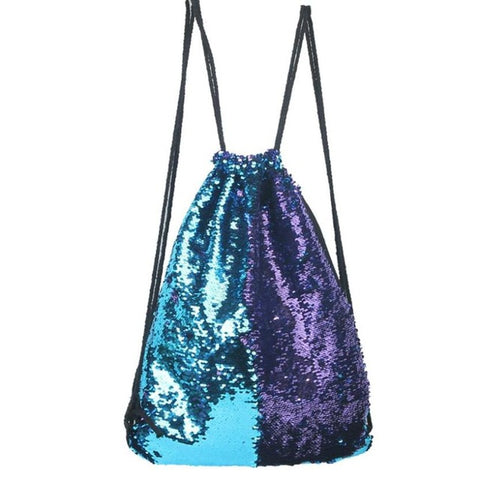 Double Color Sequins Drawstring Bag