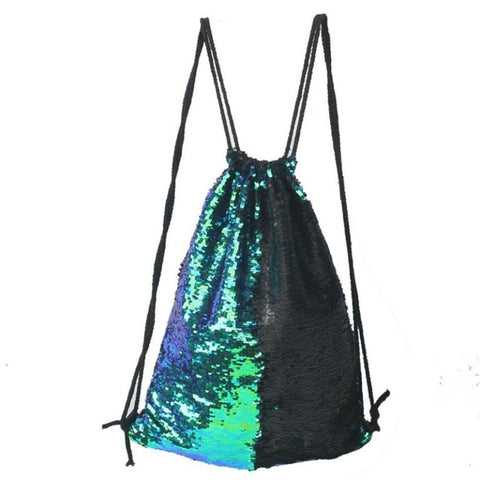 Double Color Sequins Drawstring Bag